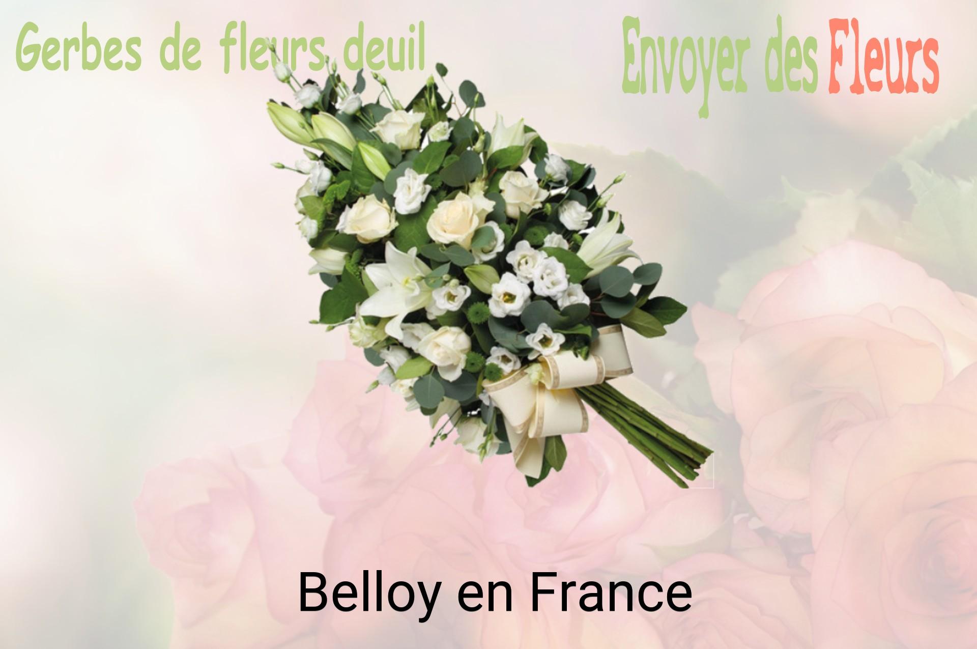 Gerbe de fleurs de deuil livrée à Belloy-en-France
